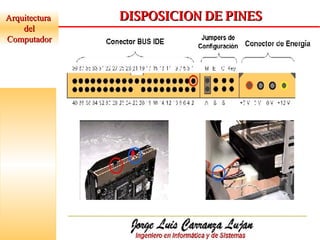Arquitectura  del Computador DISPOSICION DE PINES 