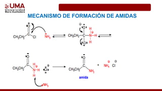MECANISMO DE FORMACIÓN DE AMIDAS
 
