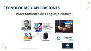 TECNOLOGÍAS Y APLICACIONES
26
Procesamiento de Lenguaje Natural
 