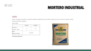 MORTERO INDUSTRIAL
 