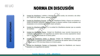 LIMITACIONES DE USO
NORMA EN
DISCUSIÓN
PUBLICA
Fuente: Norma E - 0.70 – Albañilería
 