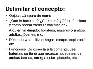 • Para empezar a bocetar necesitas saber:
– ¿qué voy a diseñar? OBJETO
– ¿qué quiero expresar y para quién voy a
diseñarlo? CONCEPTO
– cómo lo voy a expresar: usando formas,
figuras, líneas de expresión, volúmenes.
– ¿qué características lo hace ser?
– ¿qué características le voy a dar?
Funciones básicas, partes que lo
componen, etc.
• Mientras bocetas las primeras ideas vas
pensando ¿cómo lo hago más original,
distinto o innovador? EVOLUCIÓN.
Proceso de diseño: Tips para
empezar a bocetar
 