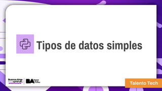 CLASE 2 DE INICIACION A LA PROGRAMACION DE PYTHON TALENTO TECH | PDF