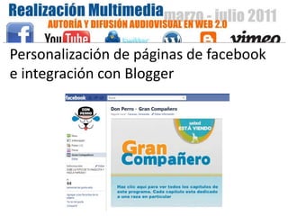 Personalización de páginas de facebook e integración con Blogger 
