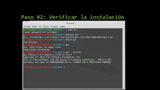 Paso #2: Verificar la instalación
 