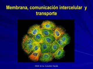 Membrana, comunicación intercelular  y transporte 