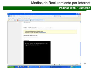 Medios de Reclutamiento por Internet Paginas Web / Bumeran 