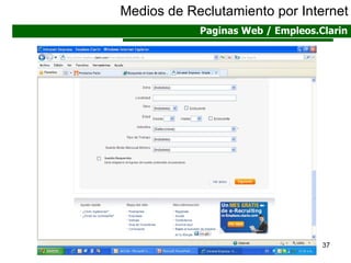 Medios de Reclutamiento por Internet Paginas Web / Empleos.Clarin 