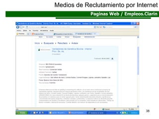 Medios de Reclutamiento por Internet Paginas Web / Empleos.Clarin 