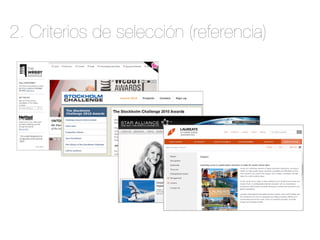 2. Criterios de selección (referencia) 
 