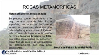 Brecha De Falla Roca Comprehensive Study of Metamorphic Rocks and Metamorphism Processes | PPT