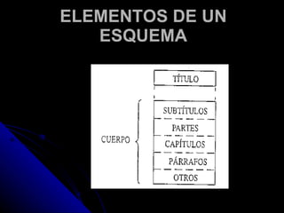 ELEMENTOS DE UN ESQUEMA 