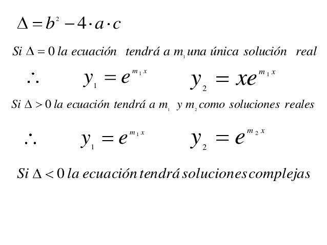 Clase 07 Ecuaciones Diferenciales De Segundo Orden