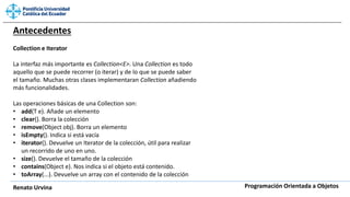Listas dinámicas y programación de objetos en java | PDF
