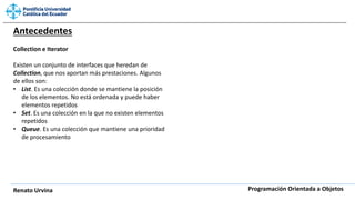 Listas dinámicas y programación de objetos en java | PDF