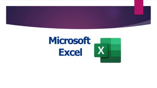 Microsoft
Excel
 