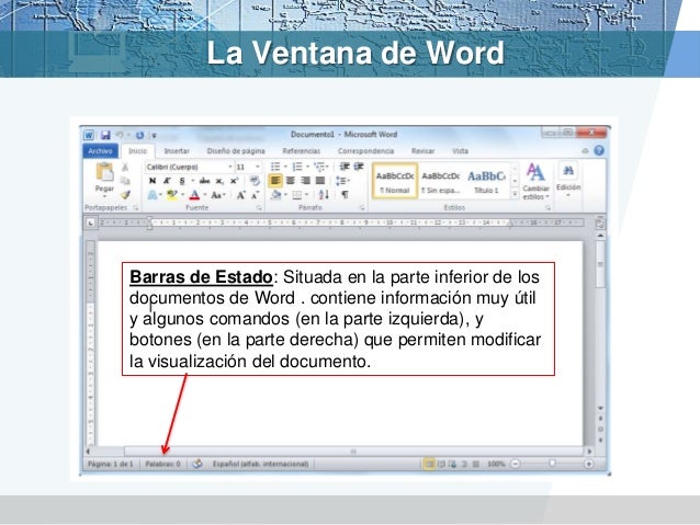 La Ventana de Microsoft Word