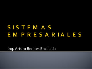 Ing. Arturo Benites Encalada 