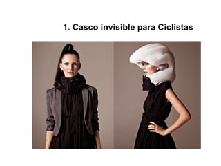 1. Casco invisible para Ciclistas

 