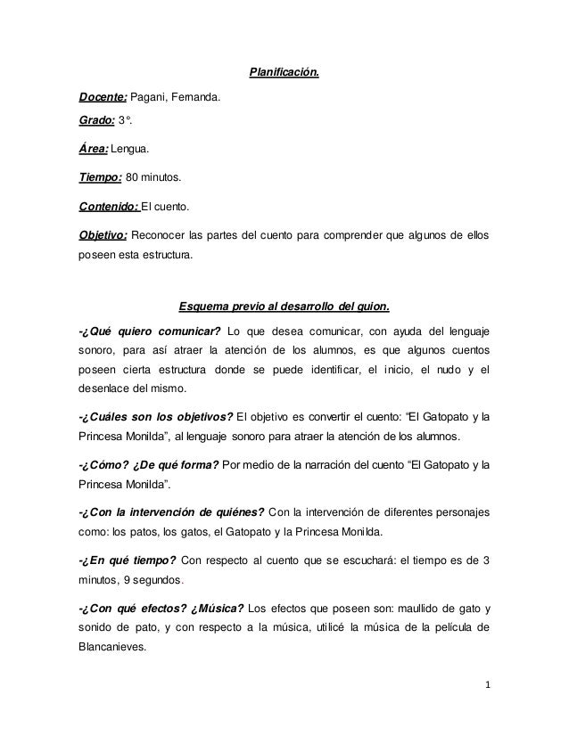 Planificacion Lenguaje Sonoro planificacion lenguaje sonoro