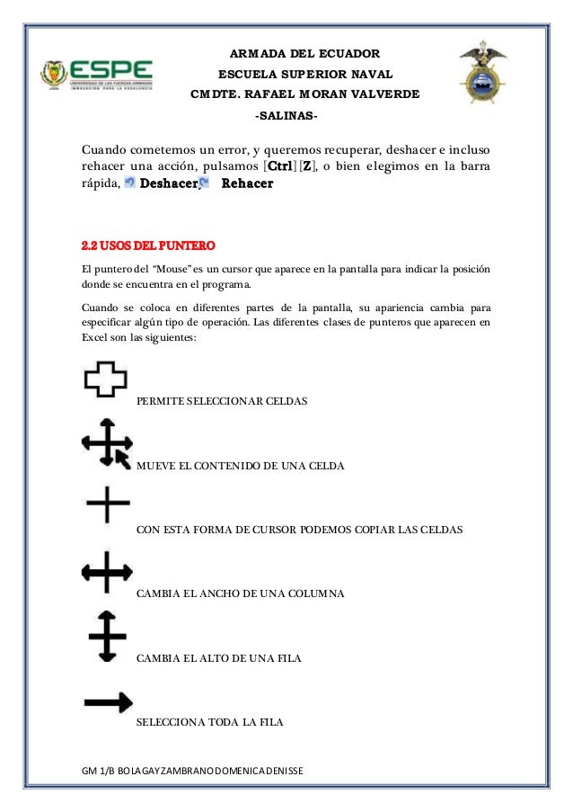 CLASES DE EXCEL