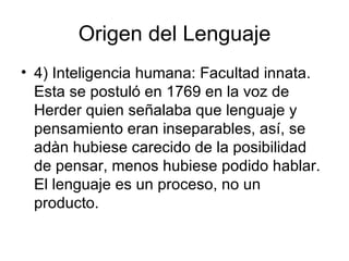 Origen del Lenguaje ,[object Object]