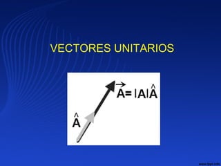 VECTORES UNITARIOS
 