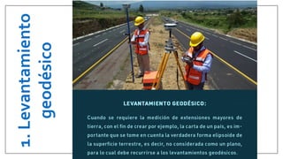 1.
Levantamiento
geodésico
 