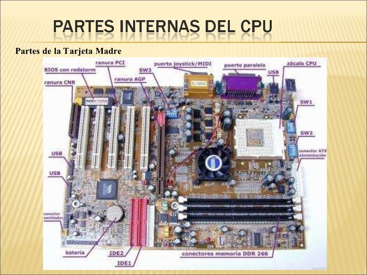 Clase 1.2 partes internas cpu