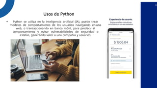 Python Usos Facil CLASE 1 - FUNDAMENTOS Y APLICACIONES python | PPTX