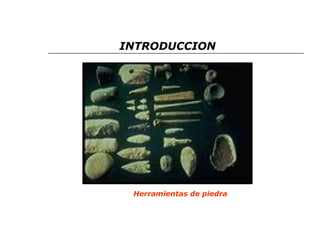 INTRODUCCION 
Herramientas de piedra 
 