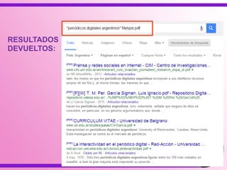 RESULTADOS
DEVUELTOS:
 