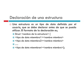ESTRUCTURAS Y UNIONES EN C++ | PDF