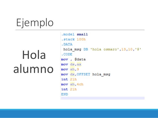 programas en emu8086 ejemplos