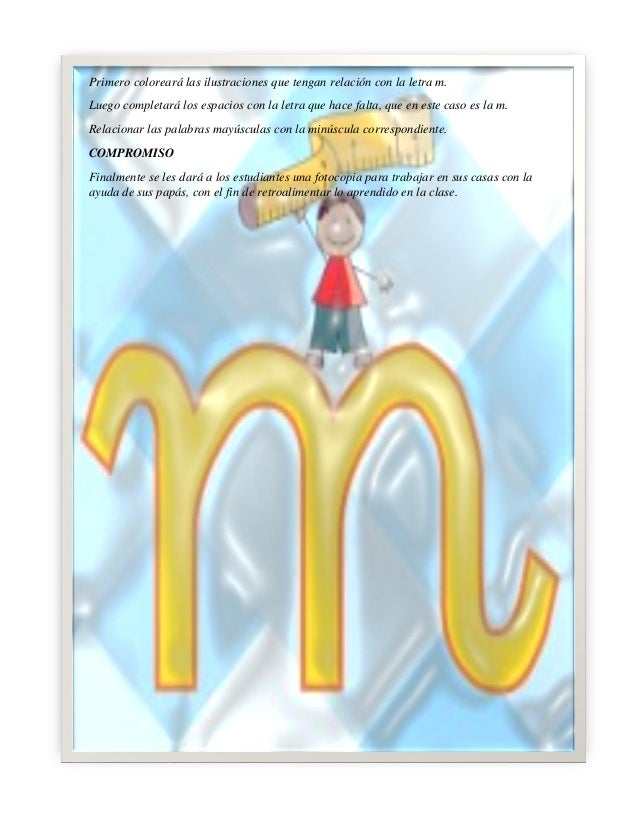 Letra M Cursiva Minuscula