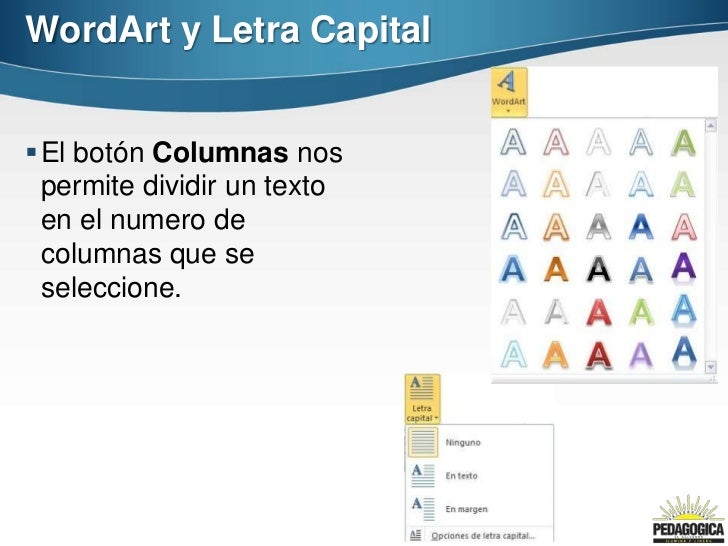 Clase 10 ficha insertar en word 2010