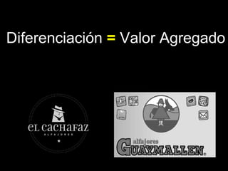Diferenciación  =  Valor Agregado 