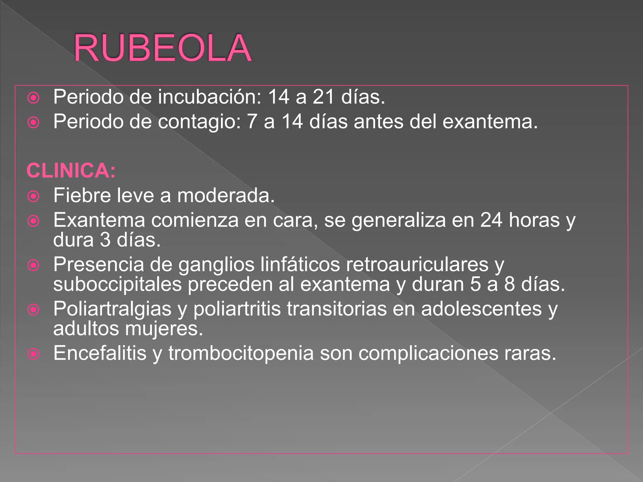 Fruth Rubeola Clase 11.4 RUBEOLA 2023.pptx.enfermedades exantemicas | PPT