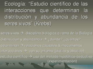 Introducción a la ecología - clase1.ppsx