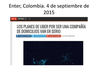Enter, Colombia. 4 de septiembre de
2015
 