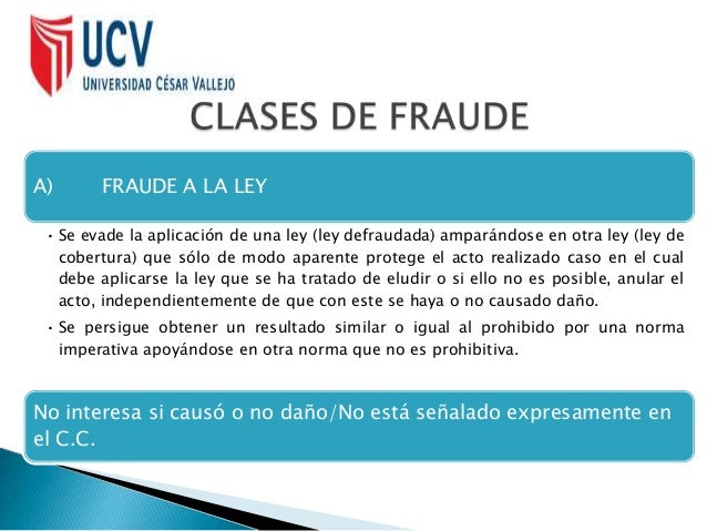 FRAUDE - ACTO JURIDICO
