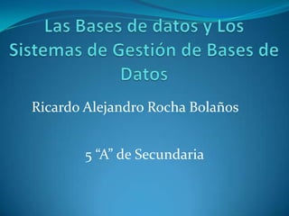 Ricardo Alejandro Rocha Bolaños


       5 “A” de Secundaria
 