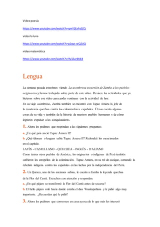 Videopoesía
https://www.youtube.com/watch?v=qmY2ExFo5ZQ
videolaluna
https://www.youtube.com/watch?v=g1qys-wQ2UQ
videomatem...