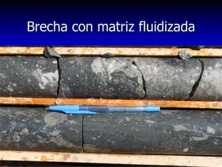 Brecha con matriz fluidizada
 