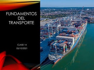 FUNDAMENTOS
DEL
TRANSPORTE
CLASE 14
05/10/2021
 