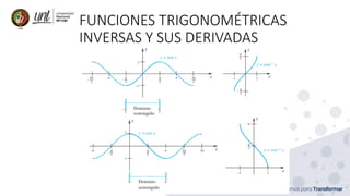 FUNCIONES TRIGONOMÉTRICAS
INVERSAS Y SUS DERIVADAS
 