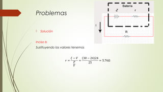 Problemas

   Solución


Inciso b
Sustituyendo los valores tenemos
 