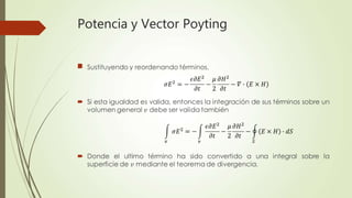 Potencia y Vector Poyting

 