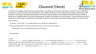 Clase curso codo a codo sobre javascript | PPTX
