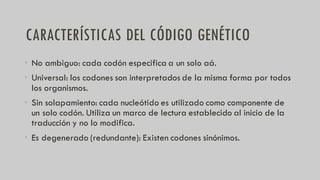 Clase Regulación genética, presentación biología 08 cbc uba | PDF